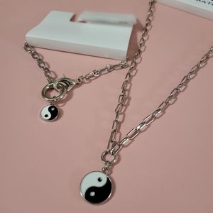 Yin & Yang Necklace Bracelet Set